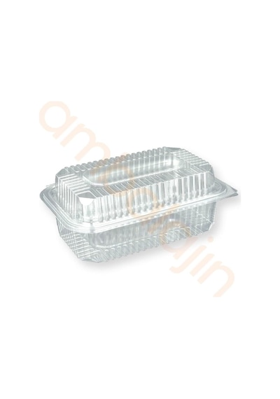 100 Adet750 Gr Sızdırmaz Şeffaf Plastik Saklama Kabı Bombe Kapaklı Peynir, Zeytin, Turşu Kabı