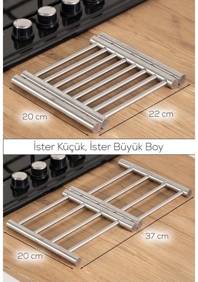 Açılabilir Büyük Nihale Metal Paslanmaz Çelik Ayarlanabilir Gri
