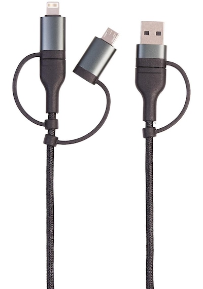 Abatech 6 In 1 Hızlı Şarj Ve Veri Kablosu Usb-a/c Usb-c/micro Usb, 3a/60w
