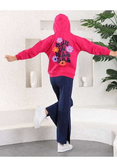 Mnk Baby & Kids Çiçekli İspanyol Paça Garson Boy Salaş Model Kız Eşofman Takım Mnk0394 Fuşya Mnk Baby & Kids Çiçekli İspanyol Paça Garson Boy Salaş Model Kız Eşofman Takım Mnk0394 Fuşya