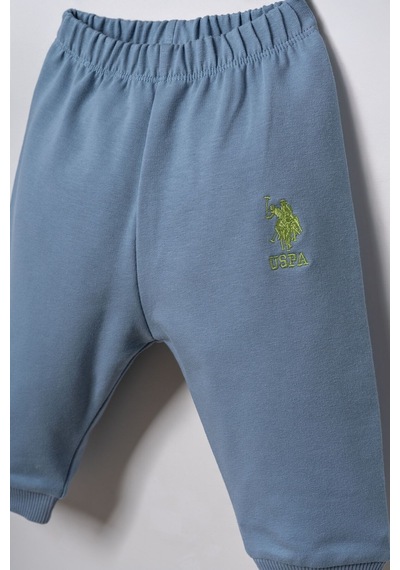 U.S. Polo Assn. Erkek Bebek Baskılı Beyaz Uzun Kol Pijama Takım Usb3165-c-v2 Usb3165-c-v2