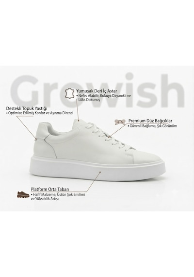 Growish Gr0476 Hakiki Deri Üst Kalite Business Ekru Kırık Beyaz Hafif Eva Taban Beyaz Renk Sneaker Erkek Ayakkabı Growish Gr0476 Hakiki Deri Üst Kalite Business Ekru Kırık Beyaz Hafif Eva Taban Beyaz Renk Sneaker Erkek Ayakkabı