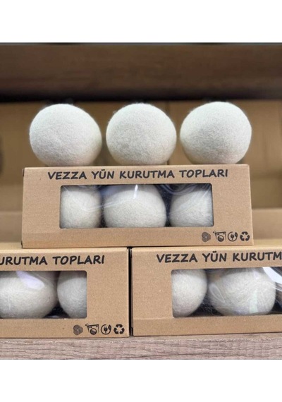 Çamaşır Yün Kurutma Topu 3 Adet Doğal Yumuşatıcı Çamaşır Kurutma Makinesi Kurutma Topları Cn Diğer