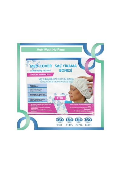 Med-Cover Hasta Saç Bakım/Temizleme/Yıkama Bonesi x 12