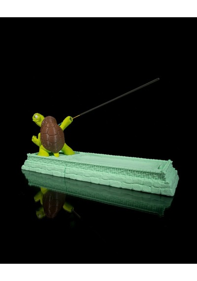 Kaplumbağa Figürlü Dekoratif Tütsülük 29x13x9 Cm - 3d Baskı