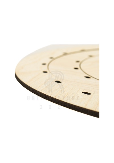 Rattan Bambu Örgü Tabanlık Kasnak Set Akçaağaç Rengi