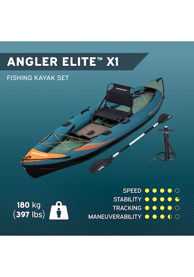 Hydro-force 65197 Angler Elite X1 Balıkçı Kanosu Seti 3.80m X 99cm