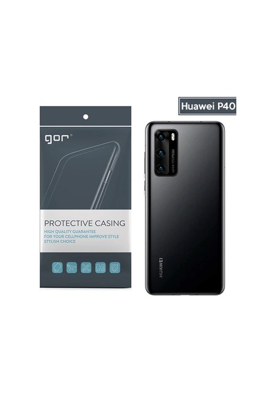Hepsi Gor Huawei P40 Kamera Korumalı Ultra Slim Silikon Kılıf- 5775 Najmaddin Şeffaf