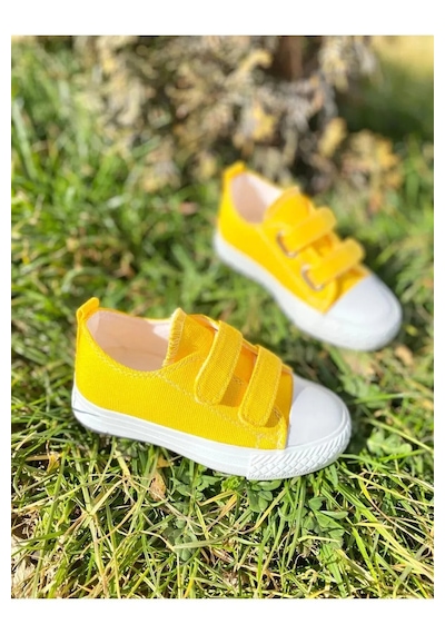 Nese Shoes Keten Kız Çocuk Spor Ayakkabısı Sneaker Sarı