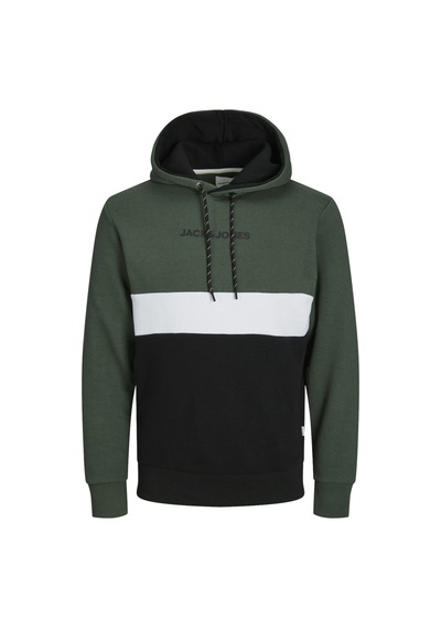 Jack & Jones Erkek Sweat 12233959 Koyu Yeşil-siyah Koyu Yeşil - Siyah