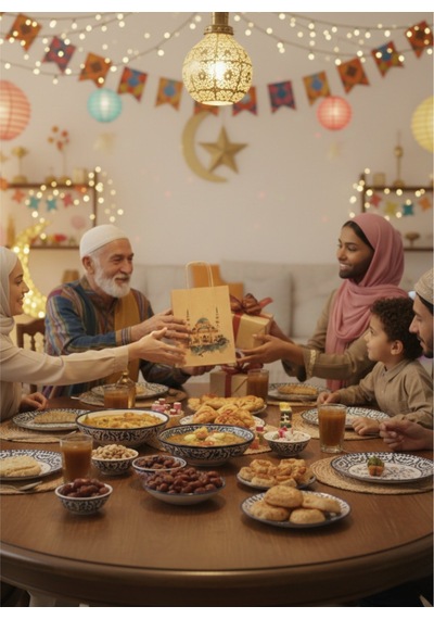Ramazan Hediyelik Paketleme Çantası, 3lü Paket, Cami Tasarımlı Kraft Kağıt Çanta Seti, 8x18x23 Cm