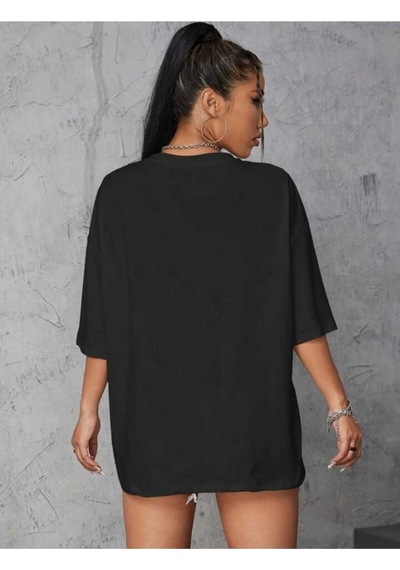 Noıssey Siyah Düz Oversize Unisex