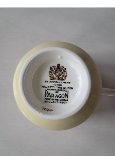 Paragon Floral Antika Duble Boy Kahve Fincanı Fine Bone China Krem