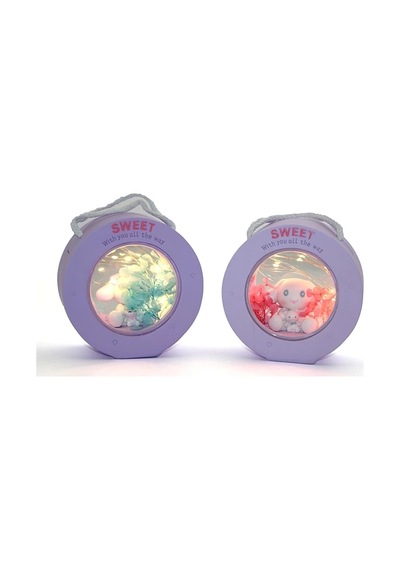 Polyester Hello Kitty Cinnamoroll Masa Üstü Lamba Alk1619 Çok Renkli