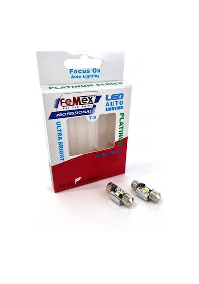 Femex Platinum 31mm Sofit Led Ampul Csp Chipset Aktif Canbus Led
