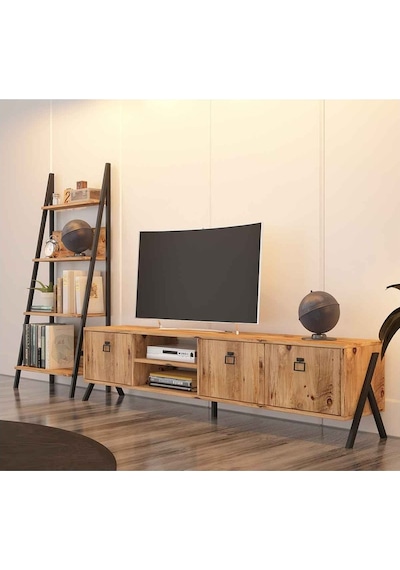 Avmpark Yanke Tv 180 Atlantik Çam + Kitaplık