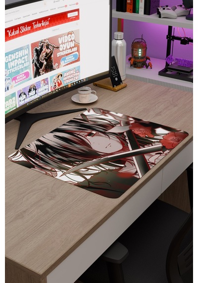 Dororo Anime V3 - 48x40 Xl Gaming Kauçuk Kaymaz Taban Mouse Pad Fare Altlığı