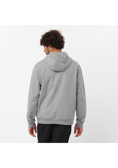 Salomon Sal Logo Perf Hoodıe M 1009 Gri