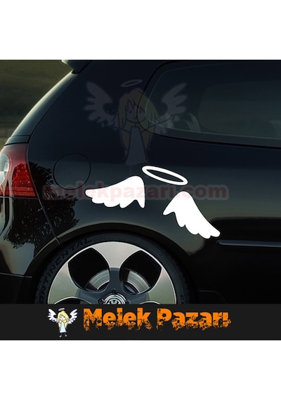 Melek Kanatları Oto Sticker.