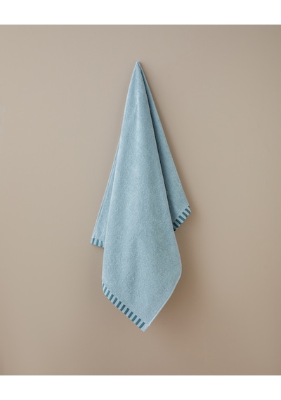 English Home Stripe Edge Pamuk Banyo Havlusu 70x140 Cm Mint Mint