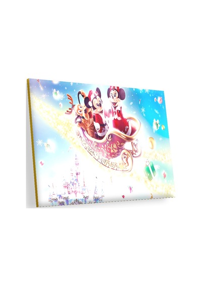 Cakasepetim Uçan Arabada Mickey, Minnie Mouse Ve Goofy Ahşap Mdf Tablo