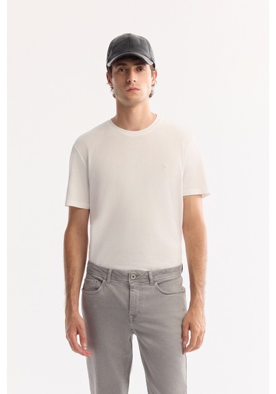 Avva Erkek Gri Klasik Bel Parça Boya Pamuklu Yıkamalı Berlin Slim Fit Jean Pantolon A52y3509