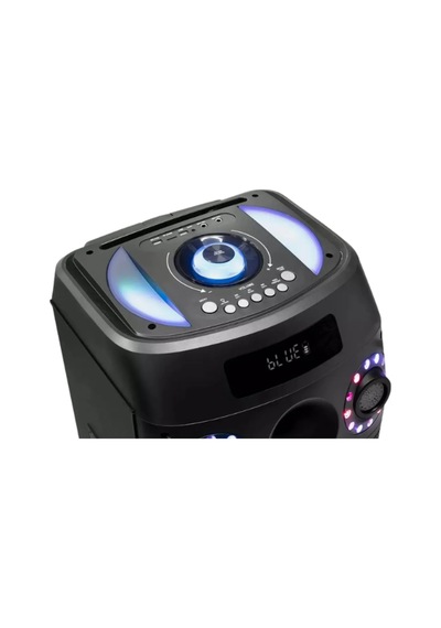 Subzero Wr173 12 100w Rgb Bluetooth Müzik Kutusu Baloncuk Çıkartan, 2 Kablosuz Mikrofonlu Siyah