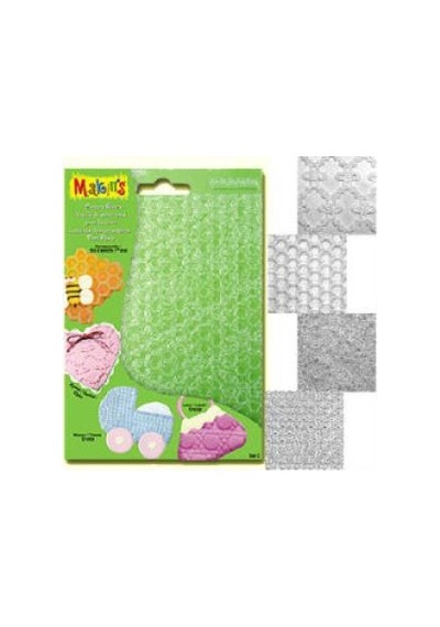Makin'S Clay Texture Sheets Doku Kalıpları 4Lü Set C