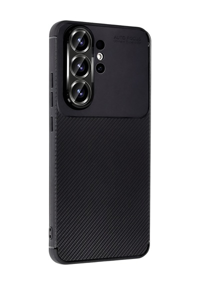 Samsung Galaxy  Uyumlu,  S26 Ultra Auto Focus Karbon Kapak - Siyah