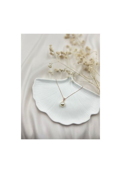 Lunarie İnci Damla Kolye Vintage Zarif Kararmaz Antialerjik Rose Gold