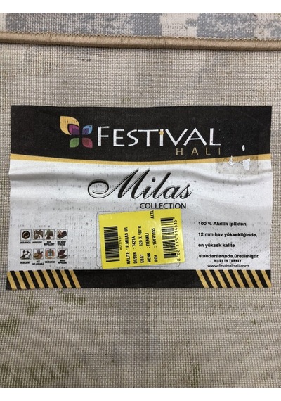 Festival Halı 120X187 Milas 7431 A Mürdüm Yeşil Beyaz Halı !