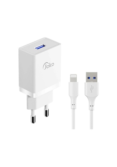 Mey İthalat Jk77 12w + Px17 1m 2.4a Usb To Lightning Kablolu Pd Şarj Cihazı