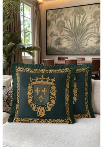 Saray Ihtişamı Lüx Saçaklı Yastık Kılıfı-asil Kraliyet Motif Yeşil Gold Püsküllü Kırlent Kılıfı Deniz Ada Yeşili Saray Ihtişamı Lüx Saçaklı Yastık Kılıfı-asil Kraliyet Motif Yeşil Gold Püsküllü Kırlent Kılıfı Deniz Ada Yeşili
