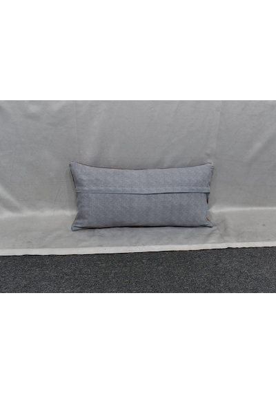 Zehra Abla Halı Yeni El Dokuma Dekoratif Lumbar Kilim Kırlent Yastık Kılıfı 6174