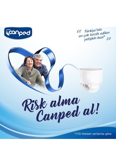 Canped Emici Külot Extra Büyük Boy Large 30 Adett X 3 Adet XL