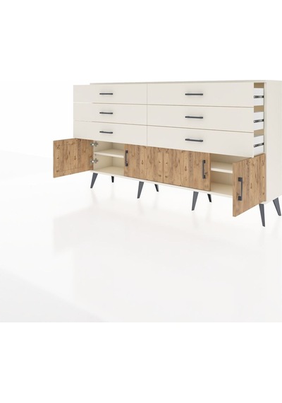 Arges Konsol 2 Raflı 6 Çekmeceli 4 Kapaklı 176x30x99 Aytaşı-çam/a Aytaşı-çam/aytaşı Arges Konsol 2 Raflı 6 Çekmeceli 4 Kapaklı 176x30x99 Aytaşı-çam/a Aytaşı-çam/aytaşı
