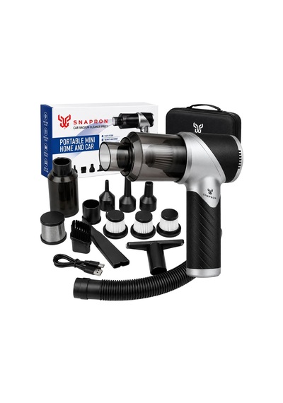 Snapron Snv-3000 Car Vacuum Cleaner Pro 1 Katlanabilir 17.000pa 100w Şarjlı Araç Ev Süpürgesi