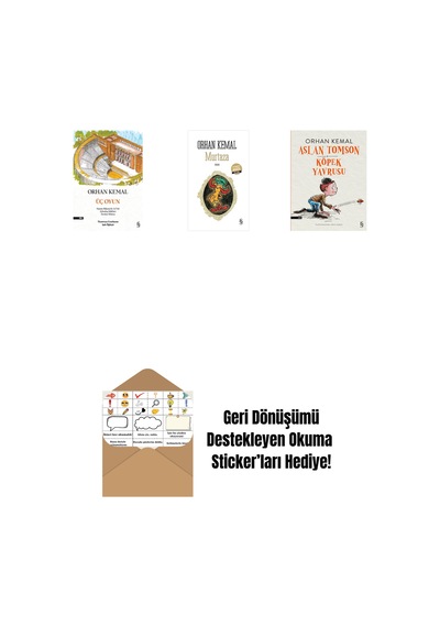 Üç Oyun + Murtaza Midi Boy + Aslan Tomson - Köpek Yavrusu + Okuma Sticker'ları