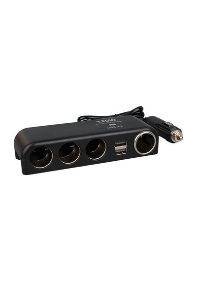 Olesson 1525 12-24v Çift Usb Lı 120w 80cm Kablolu 4 Lü Araç Çakmak Çoklayıcı Diğer