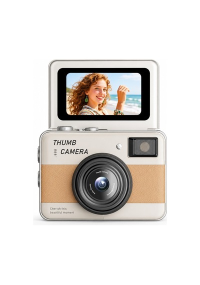 48mp 4k Mini Dijital Fotoğraf Makinesi 2.4'' Döner Selfie Ekranı Otomatik Odaklama Led Flaş Şarj Edilebilir Ekru - 913421808 48mp 4k Mini Dijital Fotoğraf Makinesi 2.4'' Döner Selfie Ekranı Otomatik Odaklama Led Flaş Şarj Edilebilir Ekru - 913421808