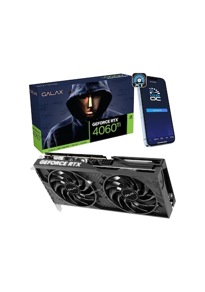 Galax NVIDIA GeForce RTX 4060 Ti 46ISL8MD8COC 1-Click OC 8 GB GDDR6 128 Bit Ekran Kartı