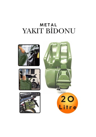 20 Litre Metal Yakıt Bidonu - Araç Port Bagaj Tipi Kalın Antisilikon Kompakt Benzin Mazot Deposu Tekne Motoru, Jeneratör Ve Çim Biçme İçin Sızdırmaz Yedek Yakıt Deposu Araç Motorsiklet Yakıt Taşıma 20 Litre Metal Yakıt Bidonu - Araç Port Bagaj Tipi Kalın Antisilikon Kompakt Benzin Mazot Deposu Tekne Motoru, Jeneratör Ve Çim Biçme İçin Sızdırmaz Yedek Yakıt Deposu Araç Motorsiklet Yakıt Taşıma