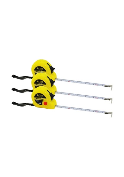 Rodı Measuring Tape 2m X 13mm Şerit Metre Stoplu Otomatik Kilit- 36'li Paket Diger