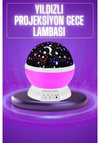 Yıldız Görünümlü Gece Lambası Renkli Masa Lambası Gökyüzü Projeksiyon Diğer 70211959