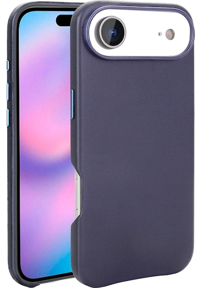 Subutu Apple Uyumlu iPhone 17 Air Kılıf M-safe Şarj Özellikli Pu Deri Görünümlü Sbt Kupra Kapak - Turuncu Turuncu