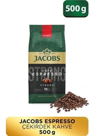 Jacobs Cafe Espresso Çekirdek Kahve 500 Gr X 4 Adet PKT.JACOBS.027 Çekirdek
