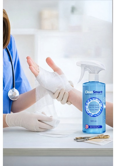 Hidrofil Sargı Bezi 10 Cm X 1,5 M 50'li Paket + Cleansmart Yara Temizleme Spreyi Seti 500 Ml