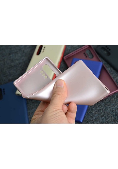 Galaxy Note 10 Plus Kılıf Zore Premier Silikon Kapak Saks Mavi
