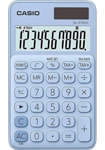 Casio SL-310UC-LB Cep Tipi 10 Hane Hesap Makinesi