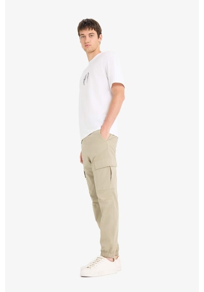 Defacto %100 Pamuk Regular Kargo Cepli Yazlık Jogger Paraşüt Pantolon E2181ax25smkh488 Haki